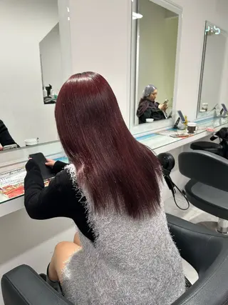 セミロング カラー レイヤー×透明感カラ ー🕊AZUSAのヘアスタイル