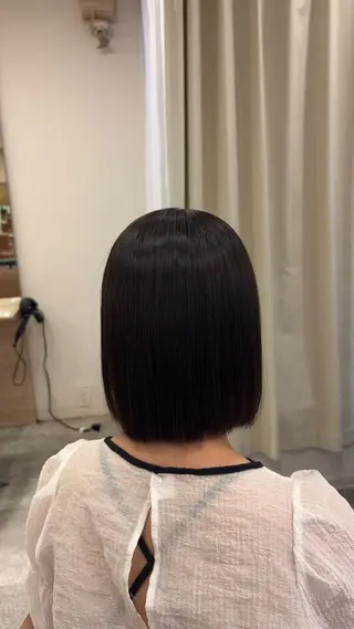 ショート チョコカラー🤎 韓国風/MIHOのヘアスタイル