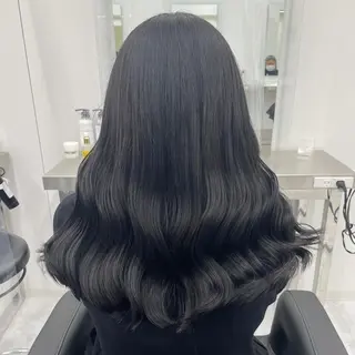 ロング カラー ヘアアレンジ 縮毛矯正/髪質改善/ ブリーチ毛/木元渓太のヘアスタイル