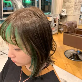 ミディアム カラー 廣瀬 智志のヘアスタイル