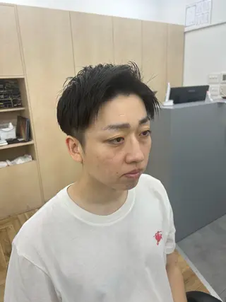 ミディアム メンズ トミオカ ⸌⍤⃝⸍のヘアスタイル
