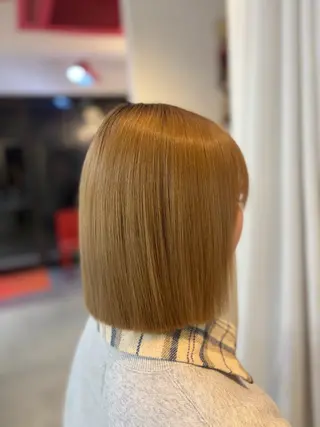 ミディアム 安井まゆ _Box mico.のヘアスタイル