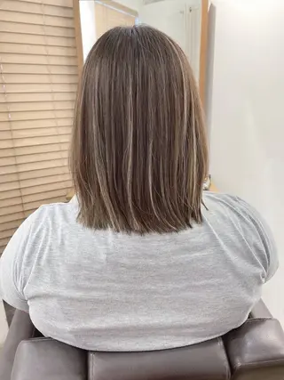 ミディアム カラー ハイライト⭐️上野 高広のヘアスタイル