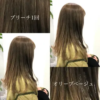 ミディアム カラー 🥞ベージュ系カラー 【すずきりほ】🥞のヘアスタイル