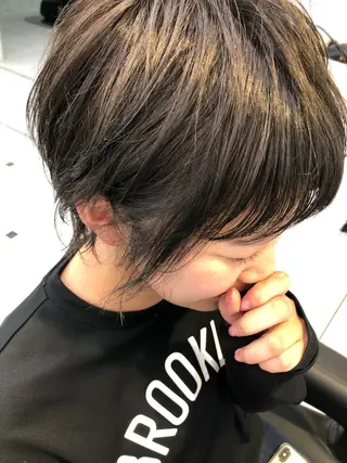 ショート カラー レイヤーボブ/ボブ 仲川和人のヘアスタイル