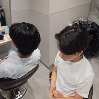 ショート メンズ 【垢抜けカラー/ 縮毛矯正】Taikiのヘアスタイル