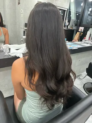 ロング カラー パーマ Endearing 🌟銀座のヘアスタイル
