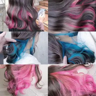 セミロング カラー ヘアアレンジ ワンズリー中明度 店舗公式のヘアスタイル