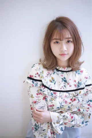 ミディアム 四辻 和也 /似合わせボブ×艶髪のヘアスタイル