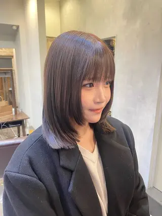 ミディアム カラー カットモデル募集中 千葉大夢のヘアスタイル