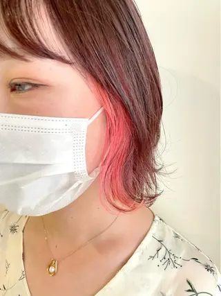 ショート カラー 《インナーカラー》 YAMADAのヘアスタイル