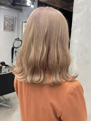 ロング カラー 韓国/ハイトーン/ ボブ🎀MIKU🎀のヘアスタイル
