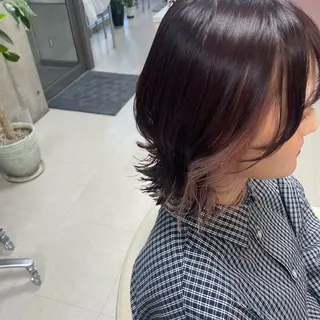 ミディアム カラー 坂本 沙也加のヘアスタイル