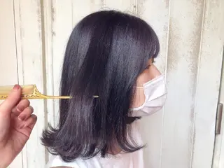 セミロング カラー パル__レイヤー/パ ーマ/デザインカラーのヘアスタイル