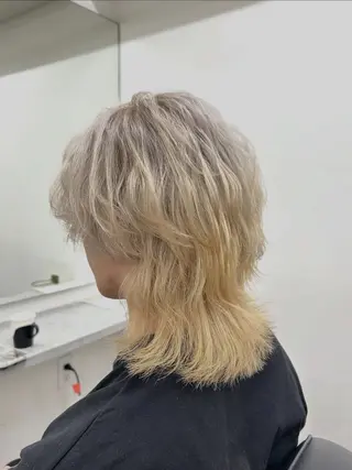 ショート カラー メンズ 𝑅𝑖𝑛𝑎🍒 レイヤー/ベージュのヘアスタイル