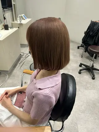 ミディアム カラー ヘアアレンジ ボブ /ニュアンス/ satomi🧸💖のヘアスタイル