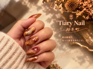 ネイル 💙🤍Tiary M🤍💙のネイルデザイン