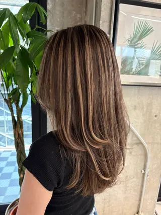 ロング カラー ♡ハイライトカラー shinri♡のヘアスタイル