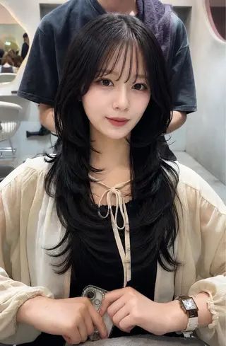 ロング ヘアアレンジ 髪質改善/透明感 カラー/吉田光佑のヘアスタイル