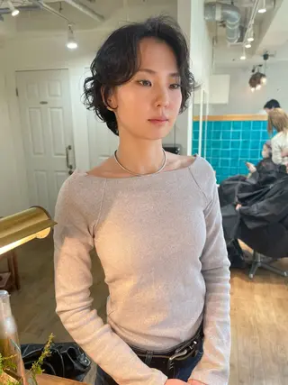 ショート パーマ YUKI 新宿カット パーマ/カラーのヘアスタイル