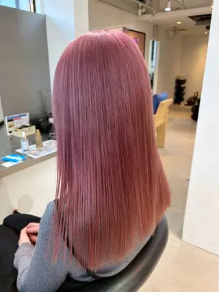 セミロング カラー LUCK ユナのヘアスタイル