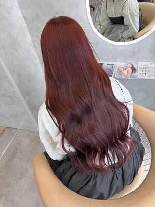 ロング カラー 畑中 夢のヘアスタイル