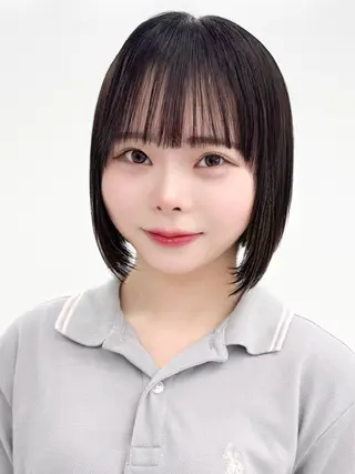 ミディアム カラー ヘアアレンジ 縮毛矯正🤍 盛れるボブ/ひかりのヘアスタイル
