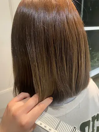 カラー カットモデル 花穂のヘアスタイル