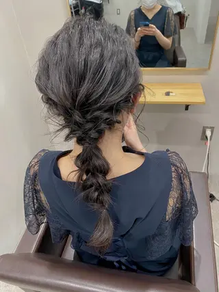 セミロング ヘアアレンジ 🫧【公式】 Lig.横浜🫧のヘアスタイル