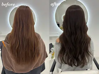 ロング カラー 【aini天王寺】 𝐚𝐢𝐫𝐢✂︎のヘアスタイル