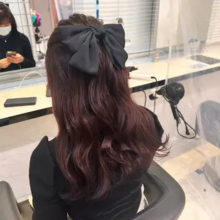 ミディアム カラー ヘアアレンジ 💕上野美容師☁ ブリーチ💖サワのヘアスタイル