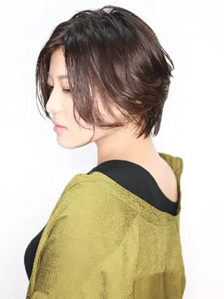 ショート カラー パーマ 【ショート×美髪】 澤田　周のヘアスタイル