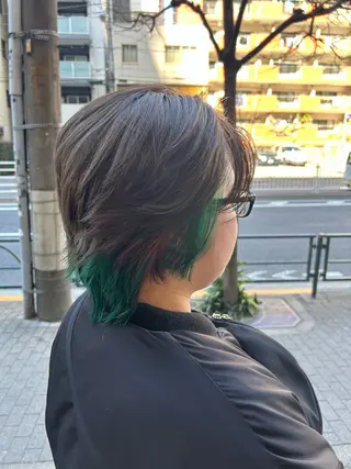 ショート カラー 髪質改善/艶カラー ⚡️コメス/錦糸町のヘアスタイル