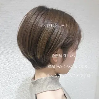 ショート カラー 似合わせ/レイヤー /ボブ/新谷のヘアスタイル