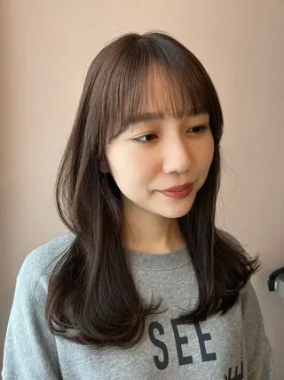 ロング カラー hubhair レイヤー/透明感のヘアスタイル