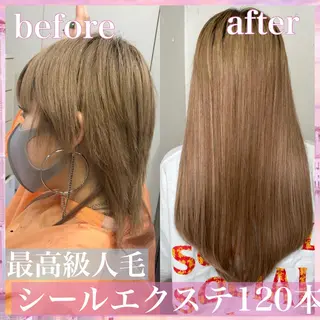 ロング カラー パーマ ヘアアレンジ 八巻 晴香のヘアスタイル