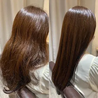 ミディアム 今話題の艶髪矯正 美艶カラー/FUKAのヘアスタイル