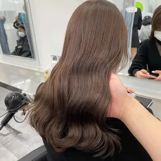 ロング カラー ヘアアレンジ 縮毛矯正/髪質改善/ ブリーチ毛/木元渓太のヘアスタイル