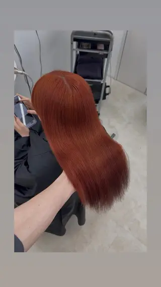 ロング カラー 心寧 🤍ྀི🎀 梅田ベージュオリーブのヘアスタイル