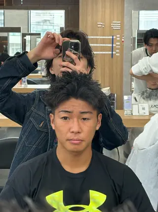 ショート パーマ指名率No1 メンズ特化ケイトのヘアスタイル