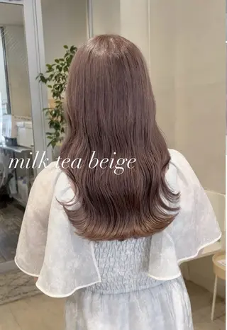 セミロング カラー nakahara madokaのヘアスタイル
