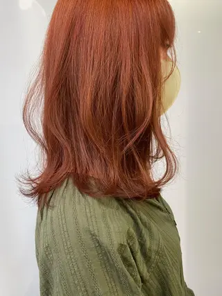 ミディアム カラー Pia ツボイ ケイタのヘアスタイル