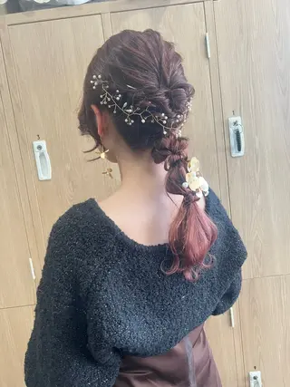 セミロング ヘアアレンジ mai /Lita中央橋のヘアスタイル