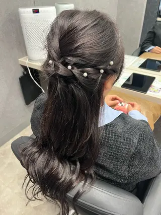 ロング 加藤 碧唯のヘアスタイル