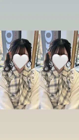 ロング ヘアアレンジ 艶モテカラー miku🏳️⚧️のヘアスタイル