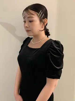 ヘアアレンジ 落合希 Olivebeigeのヘアスタイル
