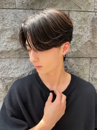 ショート カラー パーマ ヘアアレンジ メンズ 亀井隆汰/メンズ専門 パーマ/フェード可のヘアスタイル