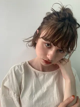 ミディアム カラー sakoda shunkiのヘアスタイル