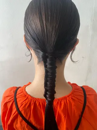 ロング ヘアアレンジ フレンチボブパーマ Yuukiのヘアスタイル