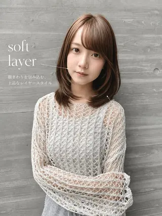 ミディアム 茂木俊哉 /縮毛矯正のヘアスタイル